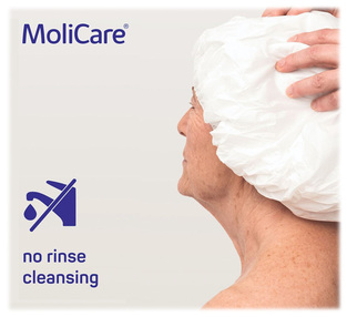 995077 MoliCare Skin Προεμποτισμένο σκουφάκι λουσίματος χωρίς χρήση νερού