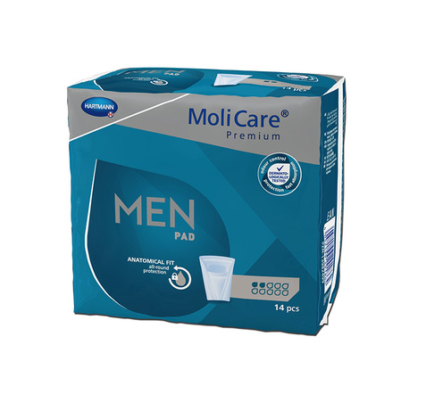 168600 MoliCare Premium men pad Ανδρ. Επιθέματα 2 σταγ. 14τεμ.